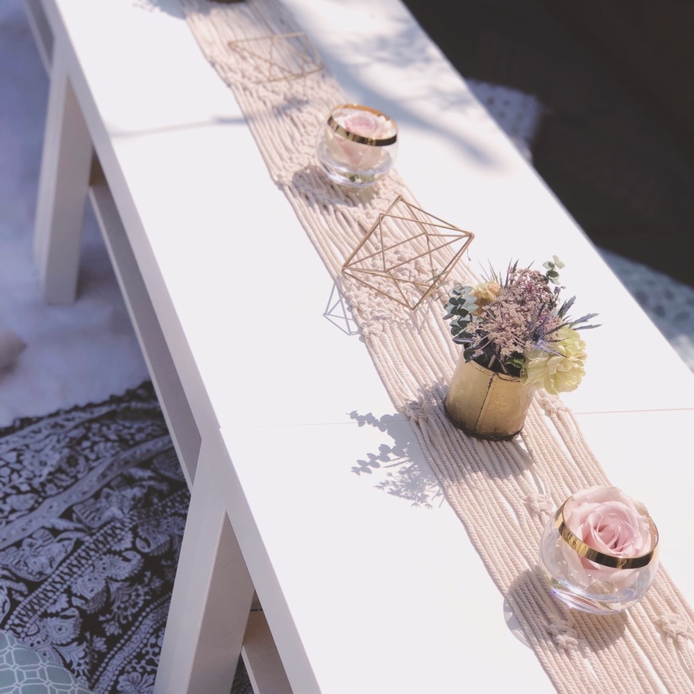 Handmade Macrame Table Runner